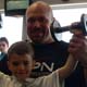 Hugo Girard � l'entrainement avec le jeune William